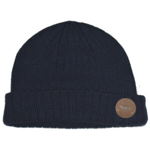 Biston fashion- unisex πλεχτό σκουφάκι, δίχρωμο. 32-601-002 NAVY