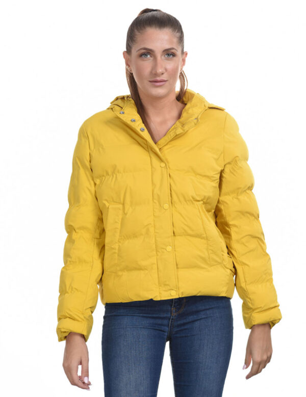 Splendid fashion γυναικείο κοντό μπουφάν 44-101-038 YELLOW