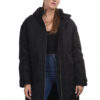 Splendid fashion γυναικείο μακρύ μπουφάν 44-101-078 BLACK