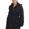 Splendid fashion γυναικείο μακρύ μπουφάν 44-101-078 BLACK
