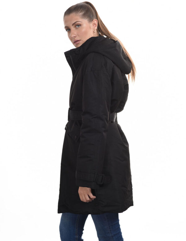 Splendid fashion γυναικείο μακρύ μπουφάν 44-101-078 BLACK