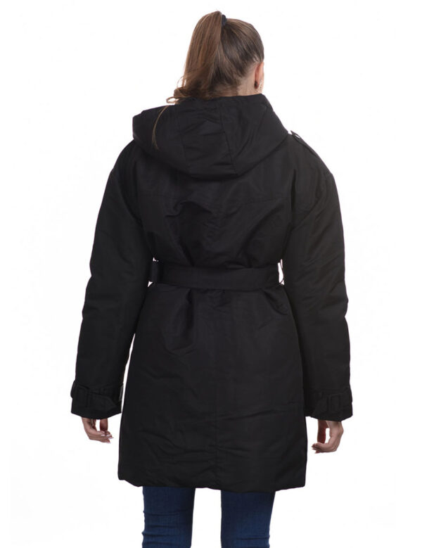 Splendid fashion γυναικείο μακρύ μπουφάν 44-101-078 BLACK