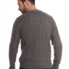 Smart fashion ανδρική πλεχτή  μπλούζα 44-206-004 DK GREY