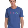 Biston fashion ανδρικό t-shirt 45-206-025 INDIGO