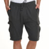 Biston fashion ανδρική βερμούδα φούτερ cargo 45-221-008 ANTHRACITE
