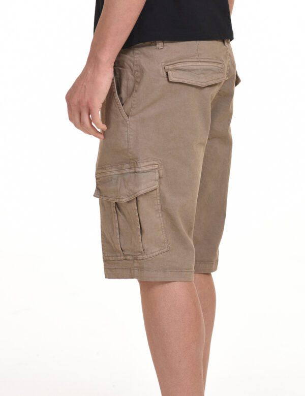 Biston fashion ανδρική βερμούδα cargo 45-221-015 DK BEIGE