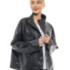 Biston fashion γυναικείο κοντό πανωφόρι 47-101-007 BLACK