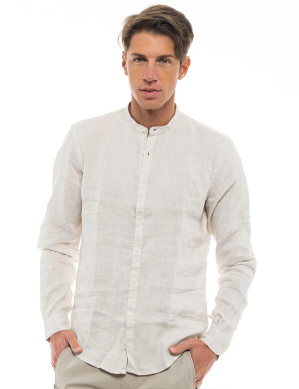 Smart fashion ανδρικό πουκάμισο 47-203-001 LT BEIGE