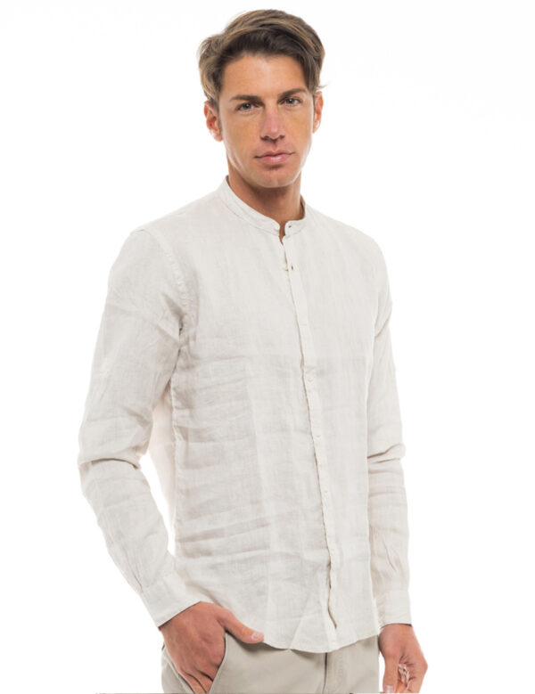 Smart fashion ανδρικό πουκάμισο 47-203-001 LT BEIGE