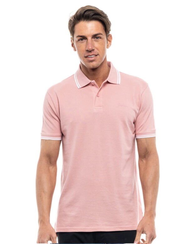 Biston fashion ανδρικό polo shirt 47-206-010 PINK