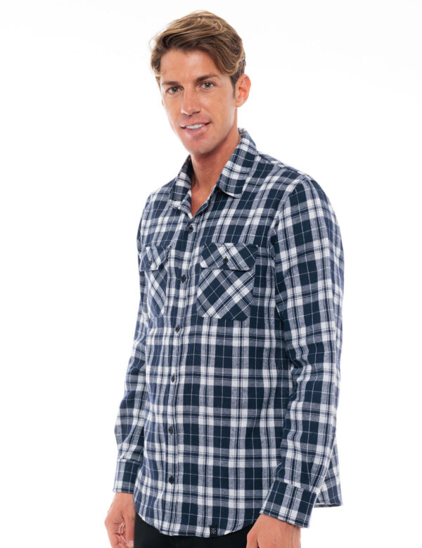 Biston fashion ανδρικό πουκάμισο 48-203-006 NAVY CHECK