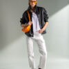 Splendid fashion γυναικείο πανωφόρι από δερματίνη 49-101-008 BLACK