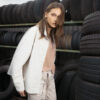 Splendid fashion γυναικείο πανωφόρι από δερματίνη 49-101-008 SAND