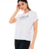 Biston fashion γυναικείο top 49-106-020 WHITE
