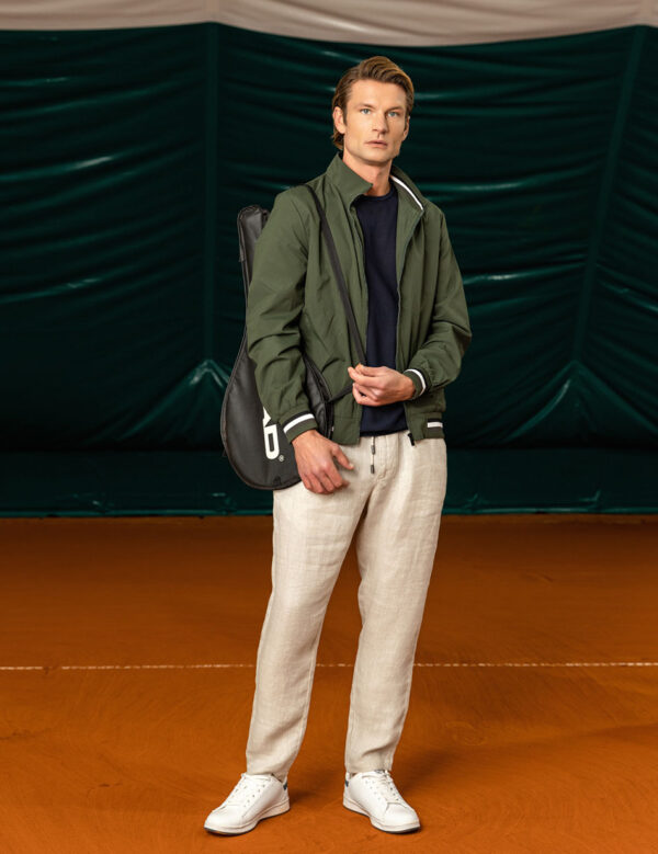 Biston fashion ανδρικό πανωφόρι με γιακά 49-201-044 DK GREEN