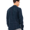 Smart fashion ανδρικό λινό πουκάμισο με mao γιακά 49-203-002 NAVY