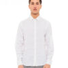 Smart fashion ανδρικό λινό πουκάμισο 49-203-003 WHITE