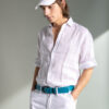 Smart fashion ανδρικό λινό πουκάμισο 49-203-003 WHITE