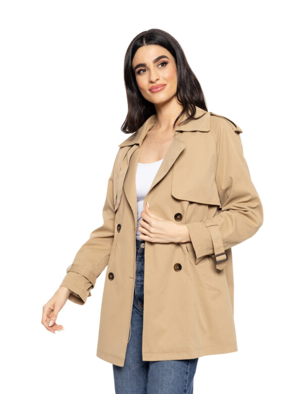 Splendid fashion γυναικεία demi καμπαρντίνα 51-101-017 DK BEIGE