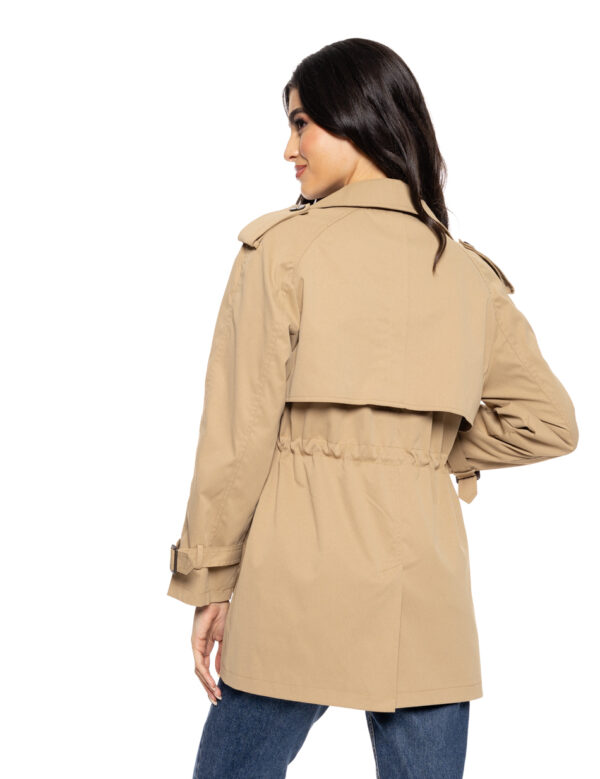 Splendid fashion γυναικεία demi καμπαρντίνα 51-101-017 DK BEIGE