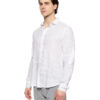 Smart fashion ανδρικό λινό πουκάμισο με γιακά 51-203-002 WHITE