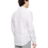 Smart fashion ανδρικό λινό πουκάμισο με γιακά 51-203-002 WHITE