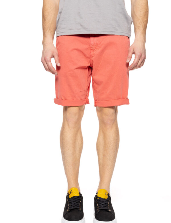 Biston fashion ανδρική βερμούδα chinos 51-221-030 CORAL