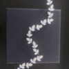 Ro Accessories Νυφική Κουάφ με Ζιργκόν 28 Cm 30-0024