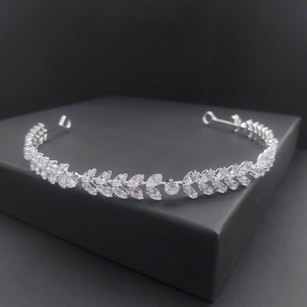 Ro-Ro Accessories Νυφική Τιάρα Μαλλιών απο Zircon 1.2cm 30-0027