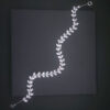 Ro Accessories Νυφική Κουάφ  Φύλλα Με Στρας & Πέρλα Λεπτομέρειες 32 Cm 30-0001 Ασημί