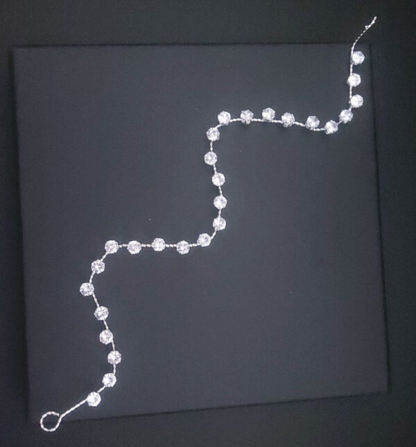 Ro Accessories Νυφική Κουάφ  Φύλλα Με Στρας & Πέρλα Λεπτομέρειες 32 Cm 30-0001 Ασημί