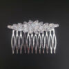 Ro Accessories Νυφική Κουάφ  Φύλλα Με Στρας & Πέρλα Λεπτομέρειες 32 Cm 30-0001 Ασημί