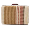 Ψάθινο τσαντάκι clutch -21896 - Καφέ