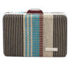 Ψάθινο τσαντάκι clutch -21896 - Μπλέ
