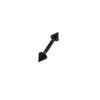 Sequoia Σκουλαρίκι Piercing barbell/μπάρα Ατσάλι κώνος I-00361 (1.2*8*3)