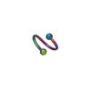 Sequoia Σκουλαρίκι Piercing Twister Ατσάλι I-00582 (1.2*10*3)
