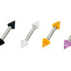 Sequoia Σκουλαρίκι Piercing barbell/μπάρα Ατσάλι I-01023 (1.2*8*3*3) (4 τεμάχια)