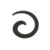 Sequoia Σκουλαρίκι Piercing Ατσάλι  Spiral Ear Stretcher Black I-01902 4mm