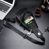 Δερμάτινο τσαντάκι body Bull Captain XB 095 μαύρο