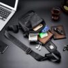 Δερμάτινο τσαντάκι body Bull Captain XB 095 μαύρο