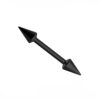 Sequoia Σκουλαρίκι Piercing barbell/μπάρα Ατσάλι κώνος  I-00362 (1.2*10*3)