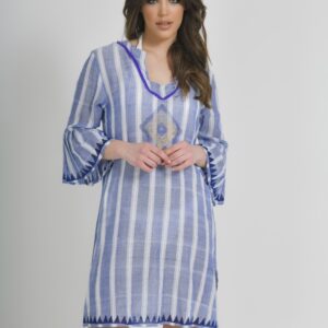 BLE ΠΑΝΤΕΛΟΝΑ ΣΕ ΜΠΛΕ/ΛΕΥΚΟ ΧΡΩΜΑ ONE SIZE (100% COTTON)