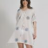BLE ΚΑΦΤΑΝΙ ΣΕ ΛΕΥΚΟ ΧΡΩΜΑ ΜΕ ΣΧΕΔΙΑ ONE SIZE (100% COTTON)