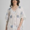 BLE ΚΑΦΤΑΝΙ ΣΕ ΛΕΥΚΟ ΧΡΩΜΑ ΜΕ ΣΧΕΔΙΑ ONE SIZE (100% COTTON)