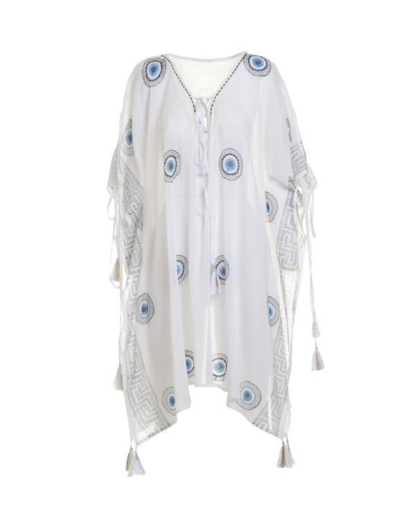 BLE ΚΑΦΤΑΝΙ ΣΕ ΛΕΥΚΟ ΧΡΩΜΑ ΜΕ ΣΧΕΔΙΑ ONE SIZE (100% COTTON)