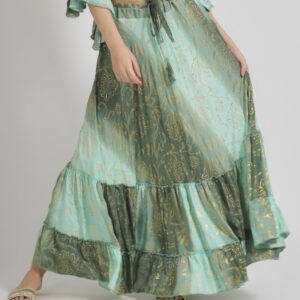 Verde Γυναικεία φούστα 62-0009 Cotton Ινδίας Μπέζ