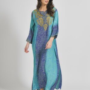 BLE ΠΟΥΚΑΜΙΣΑ ΜΕ ΖΩΝΗ ΜΩΒ ΜΕ ΛΟΥΛΟΥΔΙΑ ONE SIZE ( 100%LINEN)