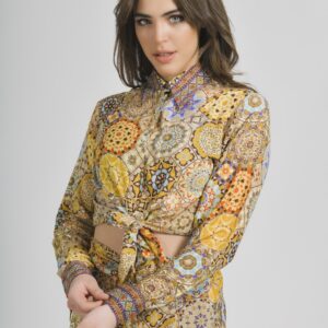 BLE ΦΟΡΕΜΑ/ΚΑΦΤΑΝΙ ΜΑΚΡΥ ΜΠΕΖ/ΜΑΥΡΟ ONE SIZE (POLYSATIN)