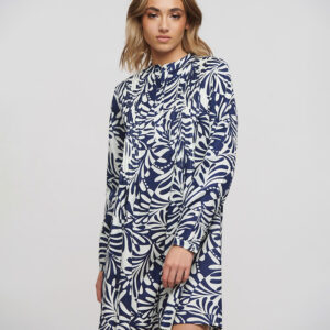 BLE TUNIC ΜΠΛΕ L/XL (28%SILK / 72%CREPE)