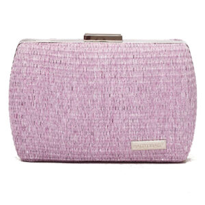 Ψάθινο τσαντάκι clutch -21897 - Πορτοκαλί